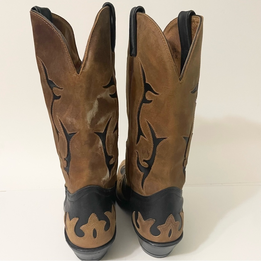 Boulet Womens Western Boots Size 8.5 Cowboy Boots 3E Wide - Picture 3 of 16